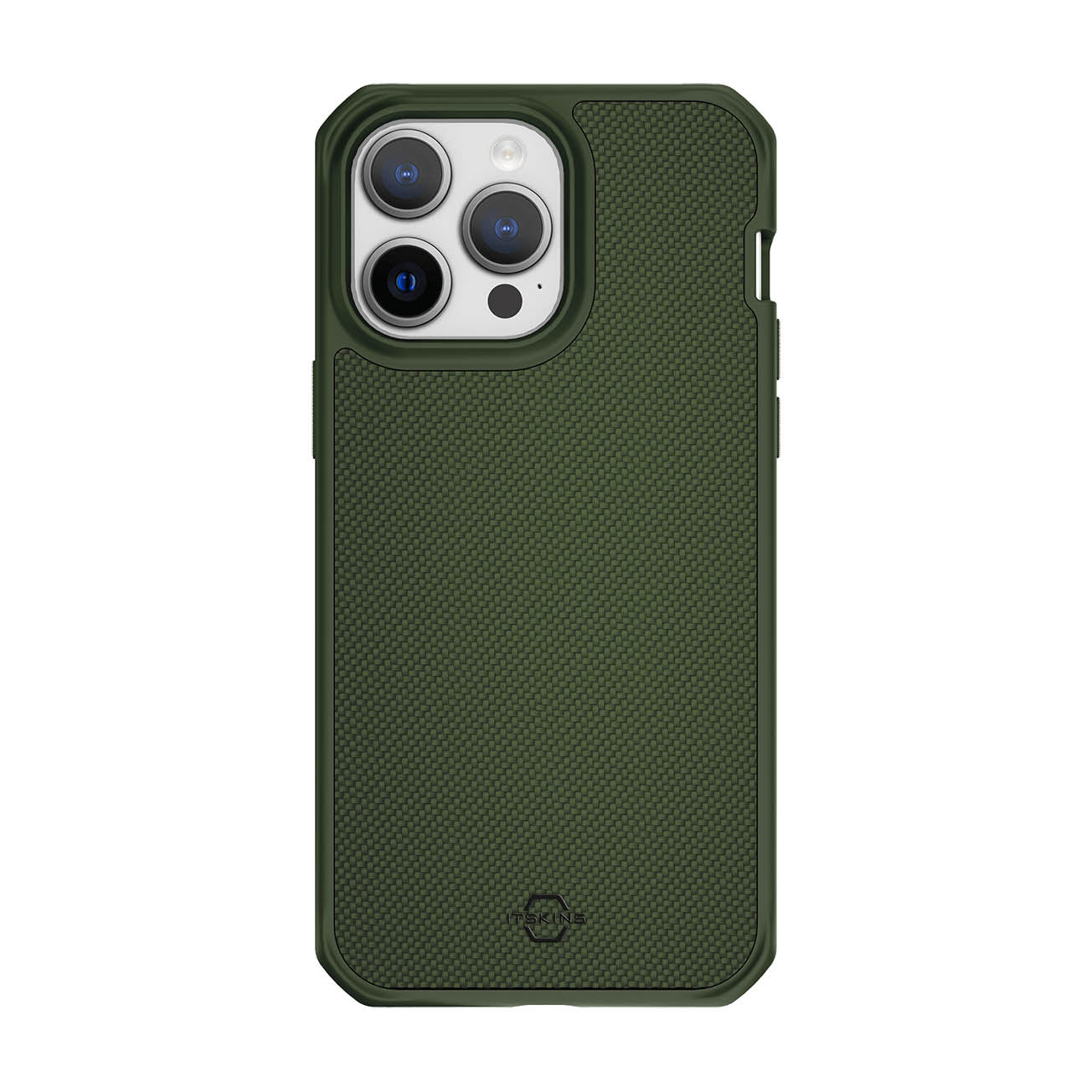 ITSKINS Hybrid Ballistic Case For iPhone 14 Pro Max ( 6.7") - Olive Green