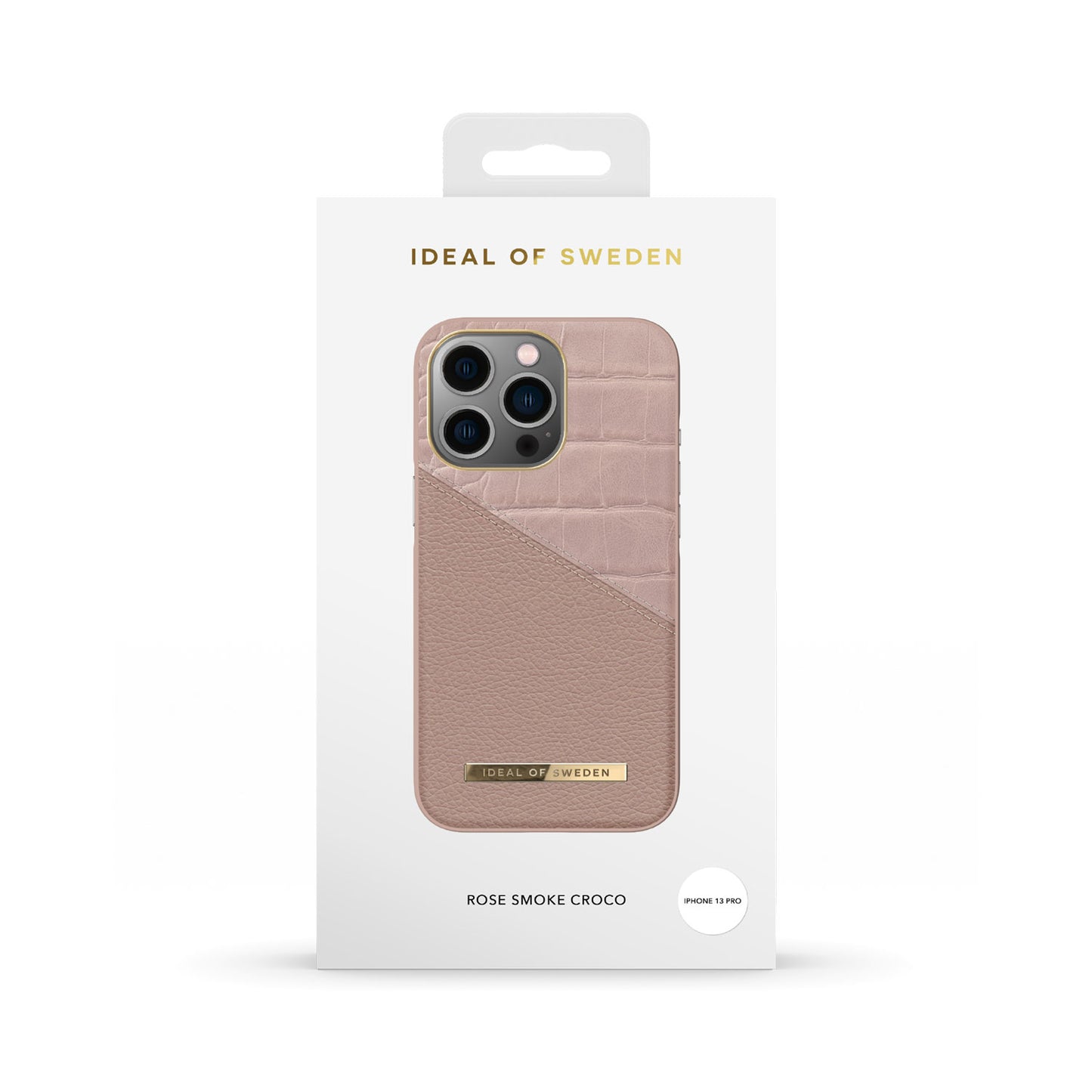 Ideal Of Sweden Atelier Mid Case for iPhone 13 Pro - Rose Smoke Croco