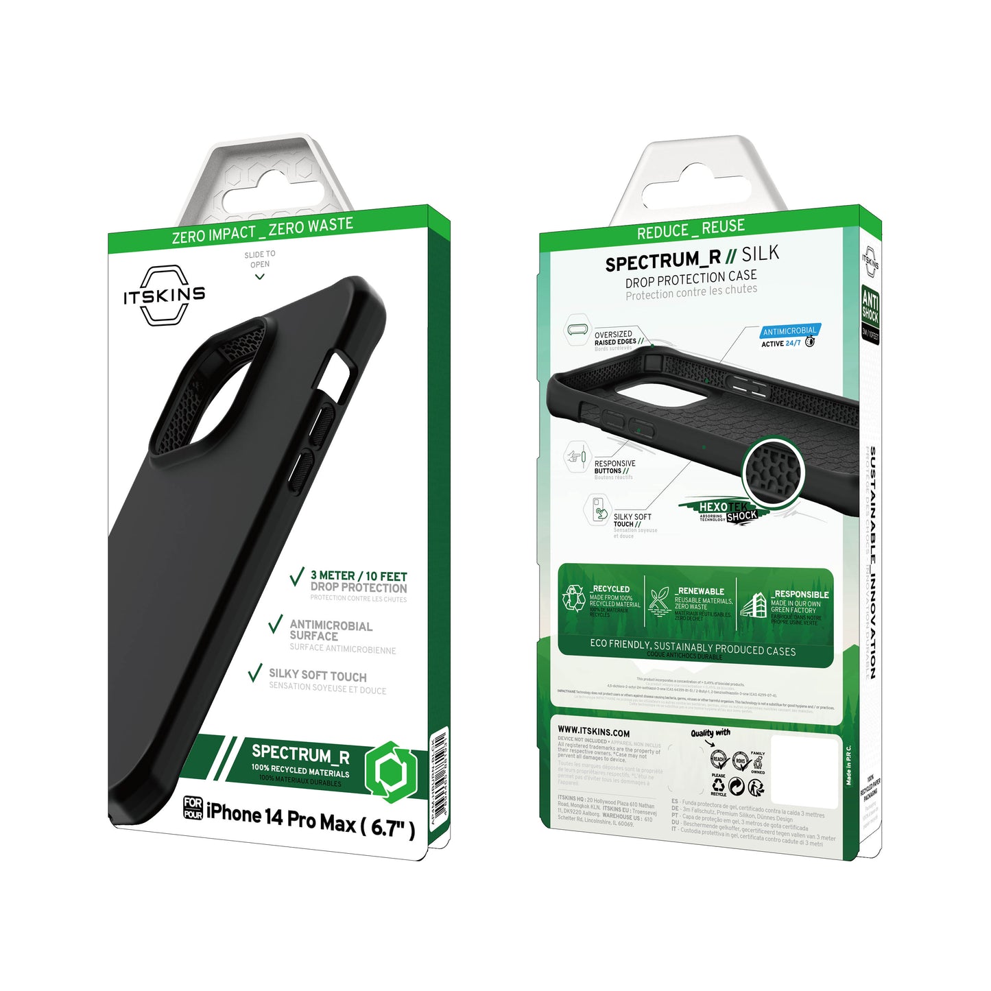 ITSKINS Hybrid Silk Case For iPhone 13 - Black