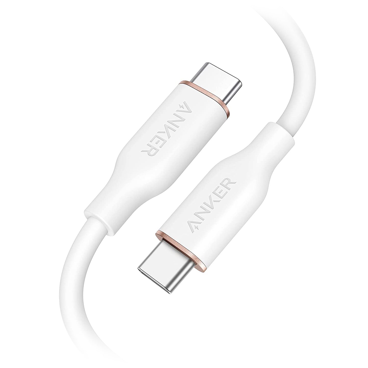 Anker Powerline III Flow 6' USB-C To USB-C Connector - White