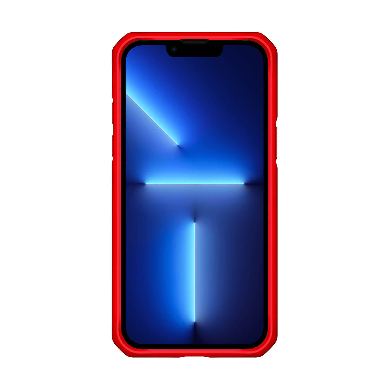 ITSKINS Hybrid Solid Case For iPhone 13 Pro Max / 12 Pro Max - Red/Transparent