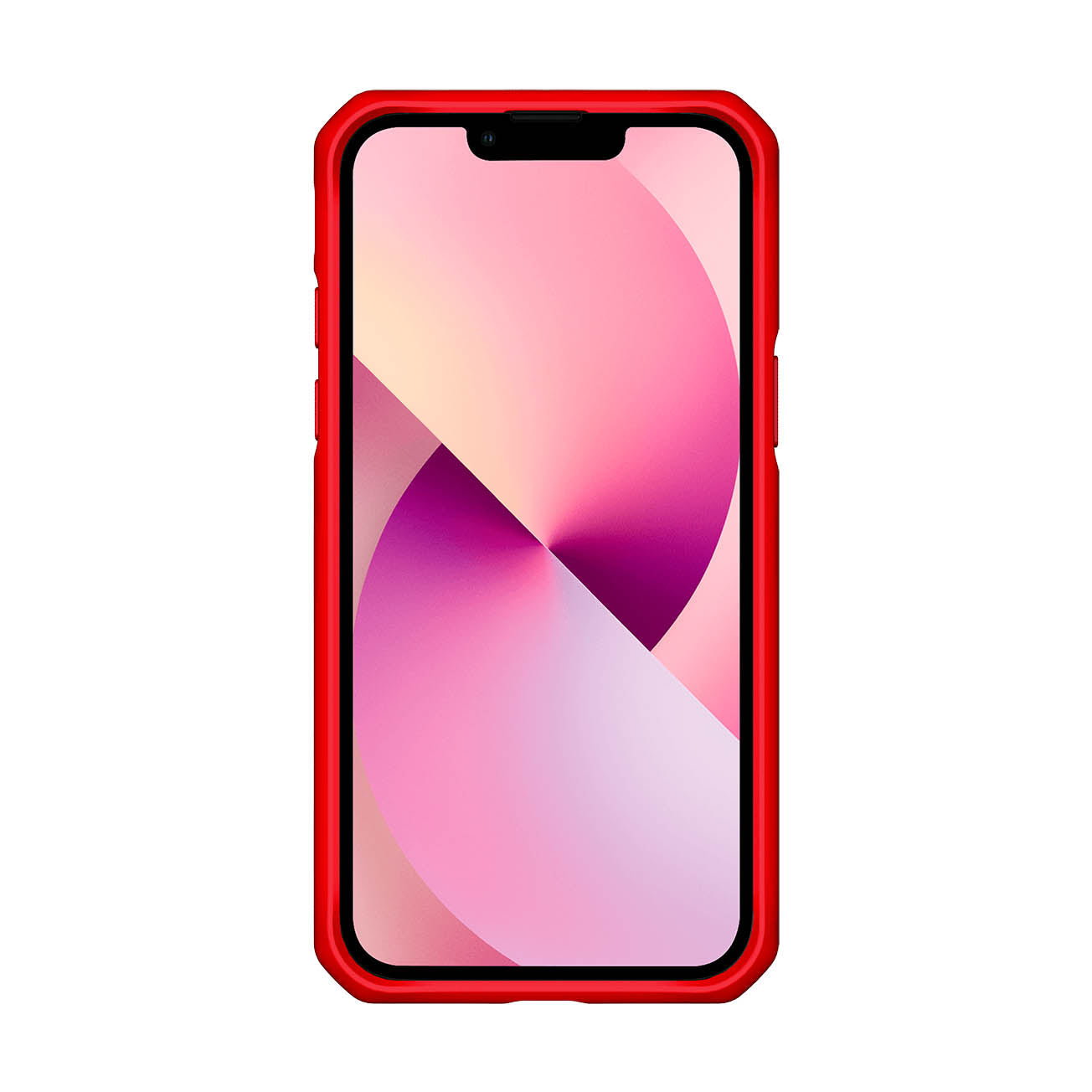 ITSKINS Hybrid Solid Case For iPhone 13 - Red/Transparent