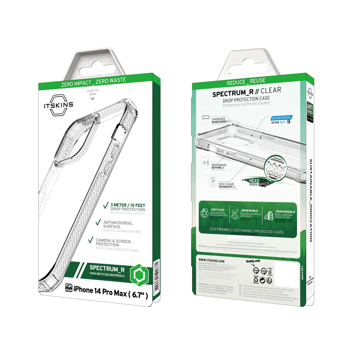 ITSKINS Spectrum Clear Case For Moto G 5G - Smoke