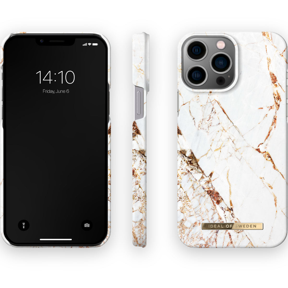 Ideal Of Sweden Fashion Case for iPhone 14 Pro Max - Carrara Gold
