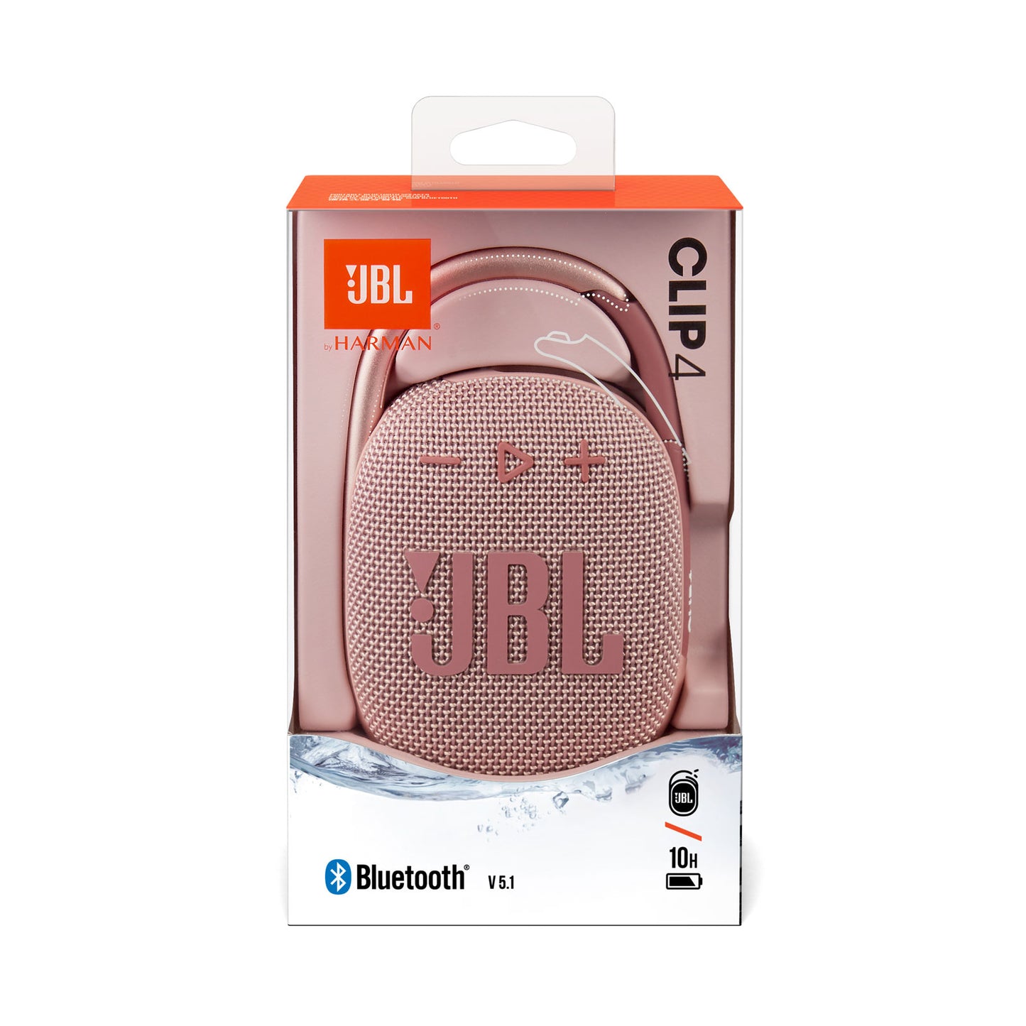 JBL Clip 4 Ultra-Portable Waterproof Speaker - Pink