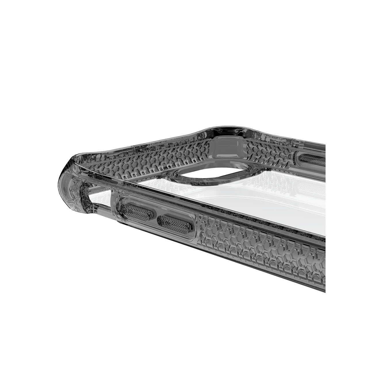 ITSKINS Hybrid Clear Case For iPhone SE ( 2022, 2020 ), 8, 7, 6 - Black