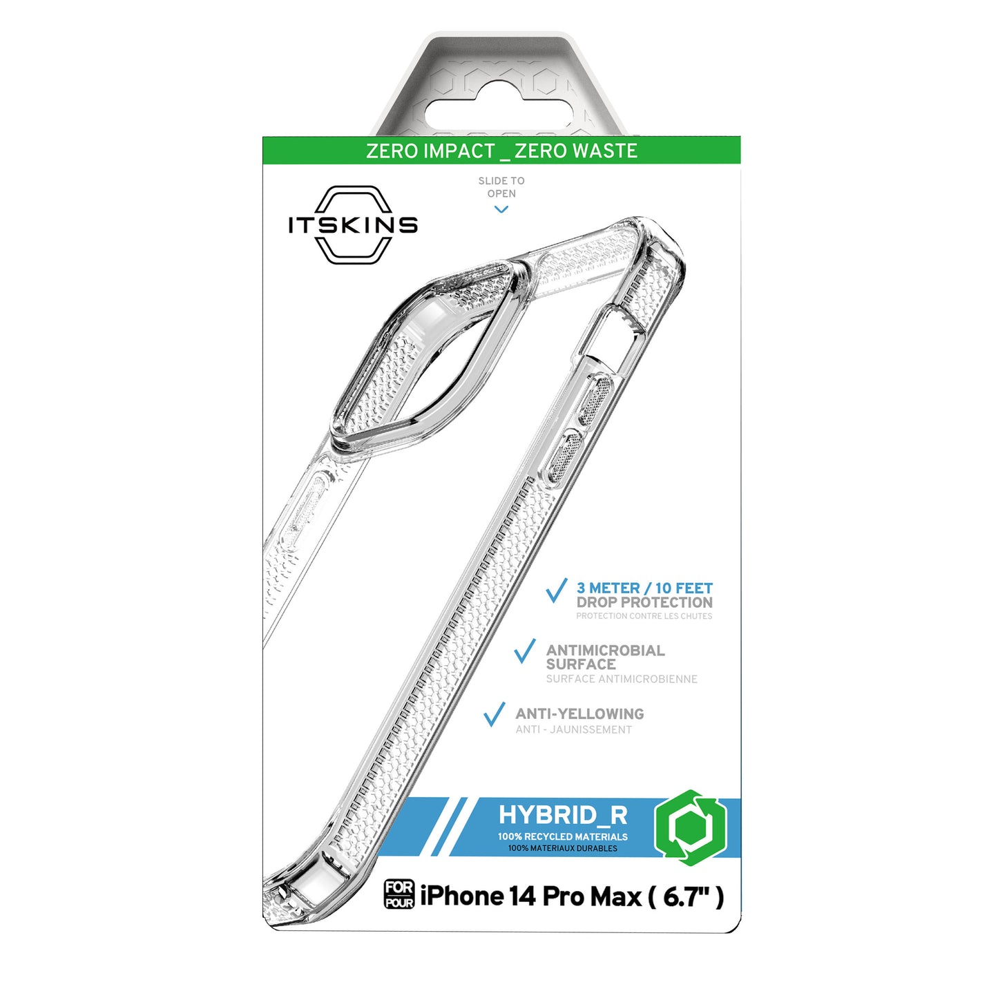 ITSKINS Hybrid Clear Case For iPhone 13 Pro Max / 12 Pro Max - Transparent