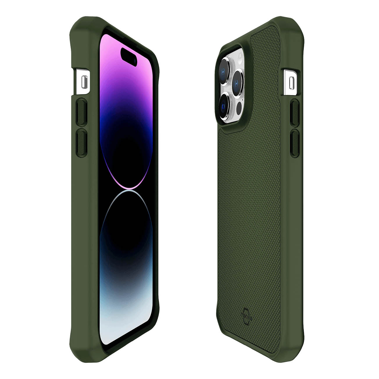 ITSKINS Hybrid Ballistic Case For iPhone 14 Pro Max ( 6.7") - Olive Green