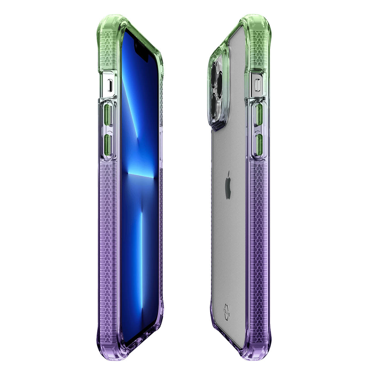 ITSKINS Supreme Prism Case For iPhone 13 Pro - Green/Purple