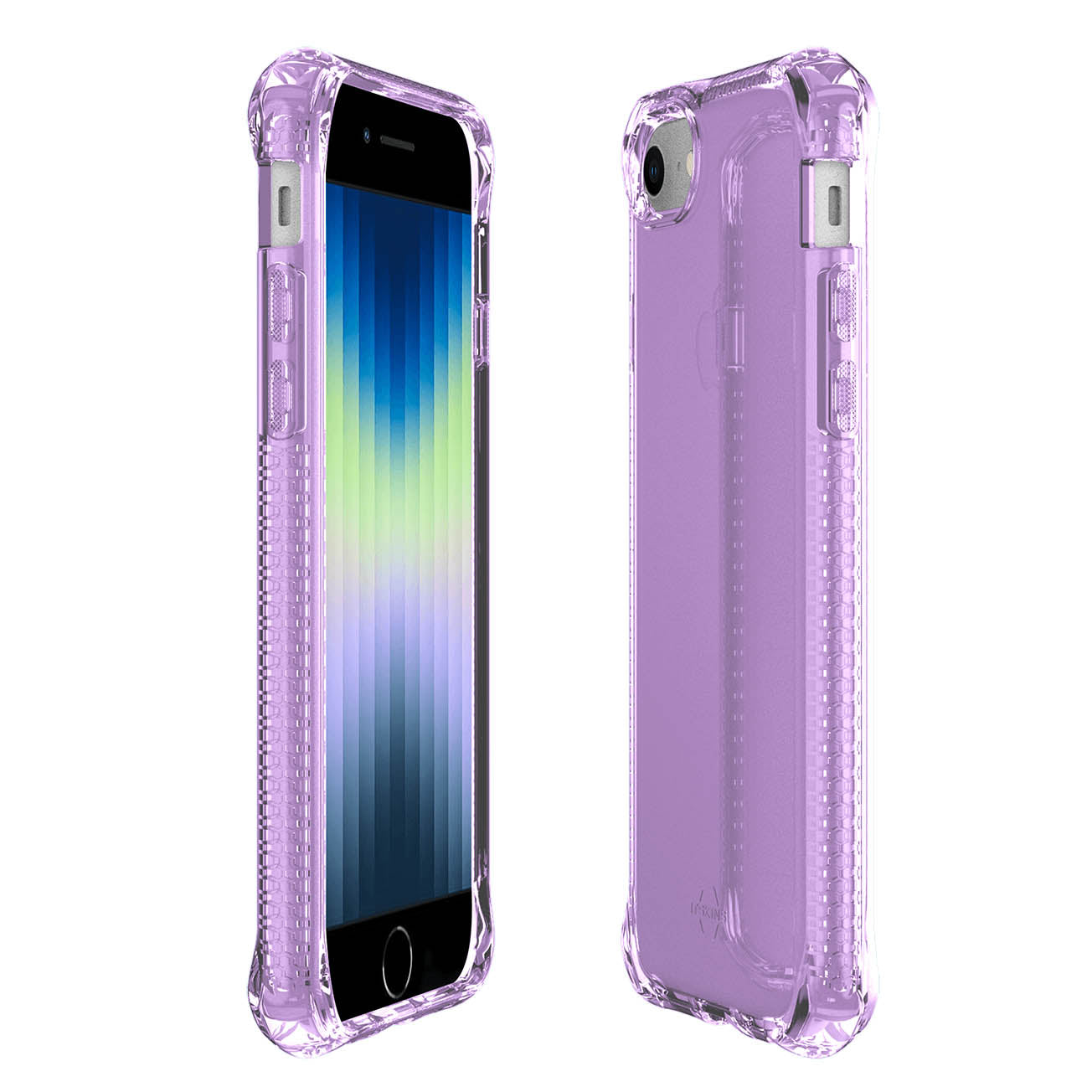 ITSKINS Spectrum Clear Case For iPhone SE ( 2022, 2020 ), 8, 7, 6 - Light Purple
