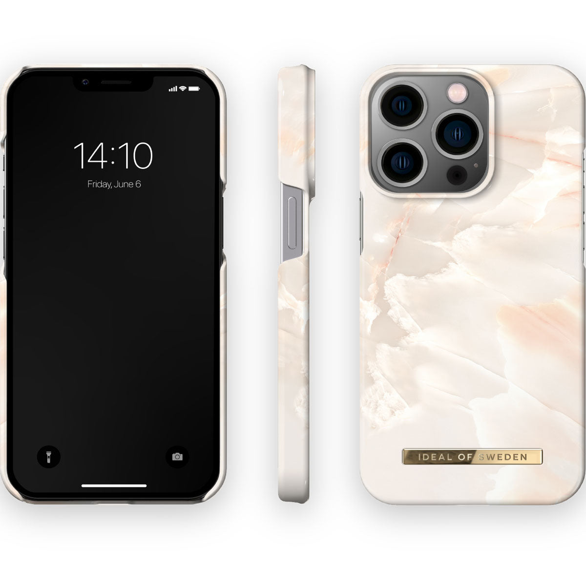 Ideal Of Sweden Fashion Case Magsafe for iPhone 14 Plus - Rose Pearl Marble