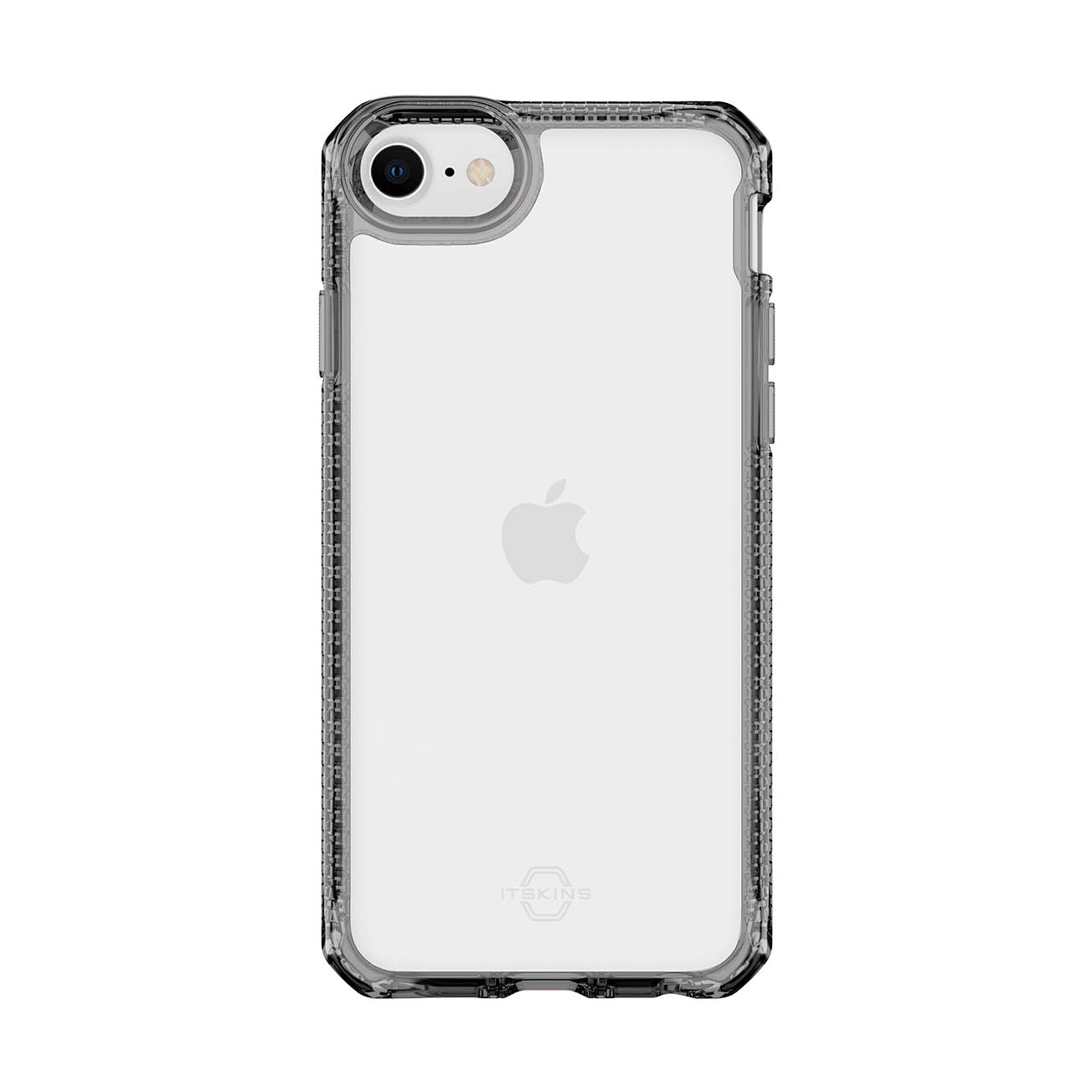 ITSKINS Hybrid Clear Case For iPhone SE ( 2022, 2020 ), 8, 7, 6 - Black