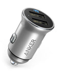 Anker Powerdrive 2 Alloy 24W Vehicle Charger - Silver
