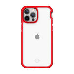ITSKINS Hybrid Solid Case For iPhone 13 Pro Max / 12 Pro Max - Red/Transparent