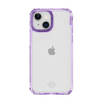 ITSKINS Hybrid Clear Case For iPhone 13 - Purple/Transparent