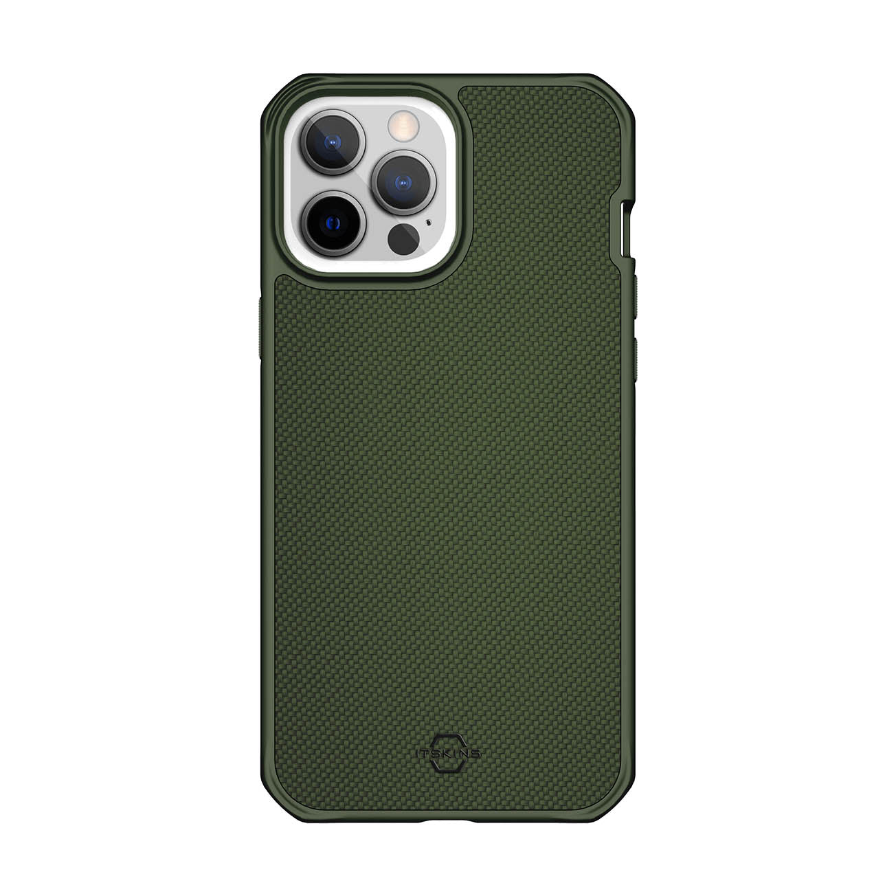 ITSKINS Hybrid Ballistic Case For iPhone 13 Pro - Olive Green