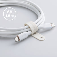 Anker Powerline III Flow 6' USB-C To USB-C  Connector - White