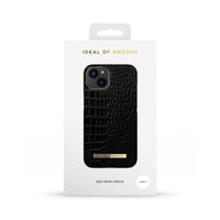 Ideal Of Sweden Atelier Case for iPhone 13 - Neo Noir Croco