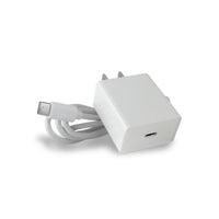 Fast Charging Wall Charger PD18W With 1M USB-C To USB-C Cable - White