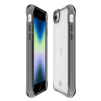 ITSKINS Hybrid Clear Case For iPhone SE ( 2022, 2020 ), 8, 7, 6 - Black